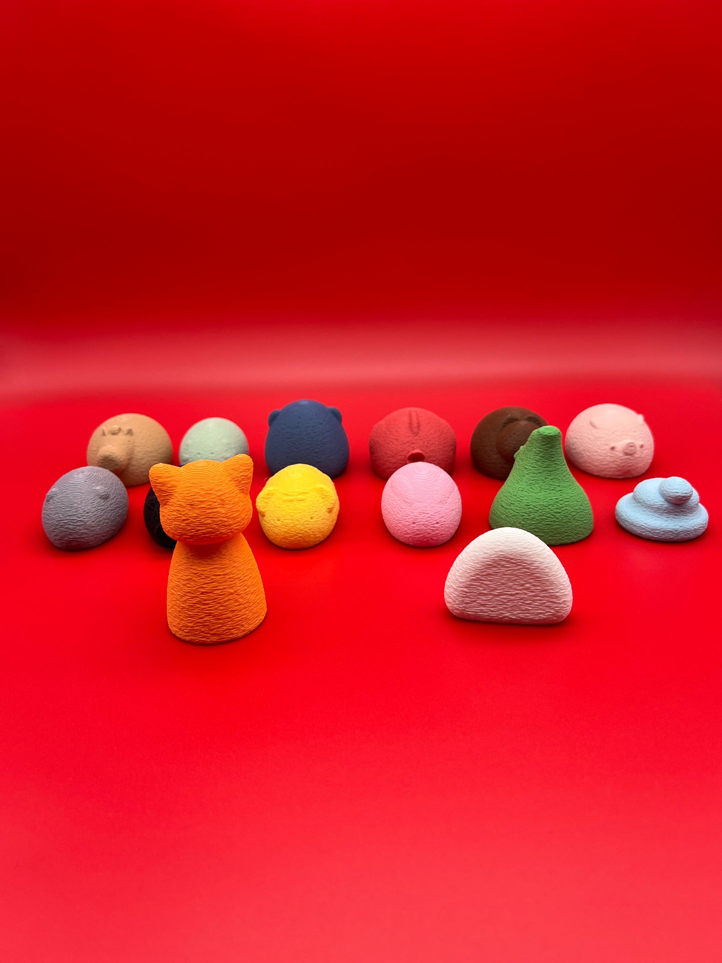 Medium Chinese Zodiac full set (14 Figures) Cat Rat Ox Tiger Rabbit Dragon Snake Horse Sheep Monkey Rooster Dog Boar Riceball Fuzzy texture