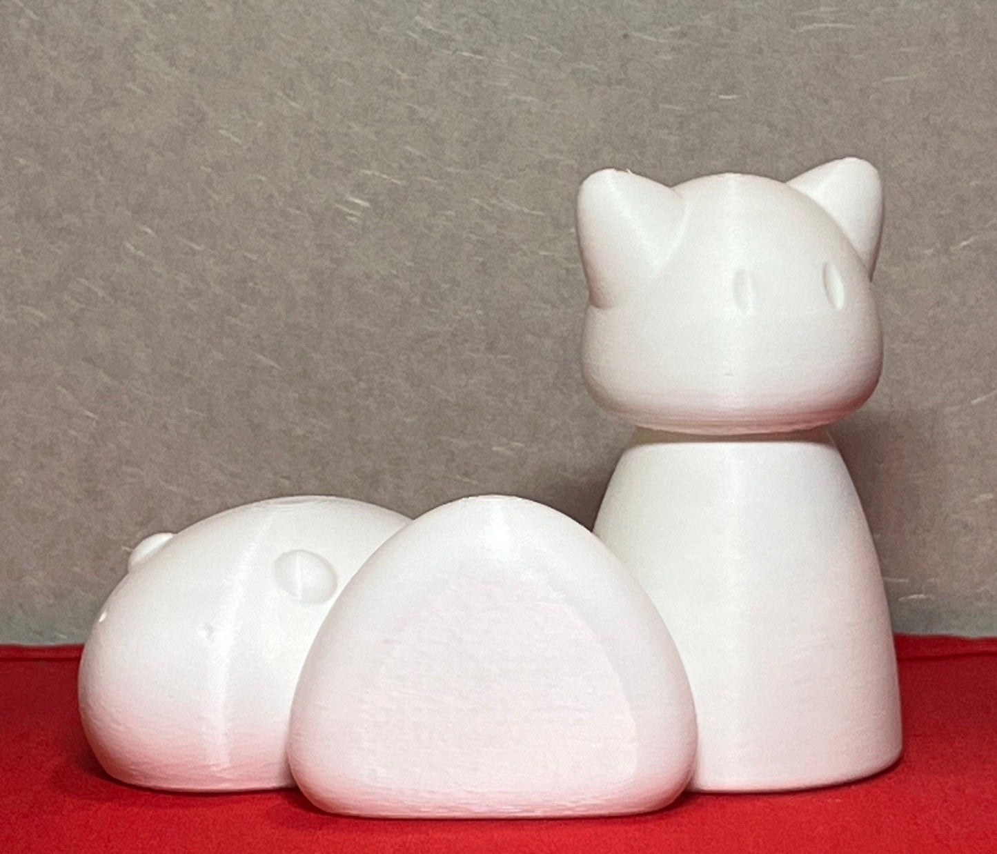 Chinese Zodiac Cat Rat and Riceball Figure Bundle (UNPAINTED)