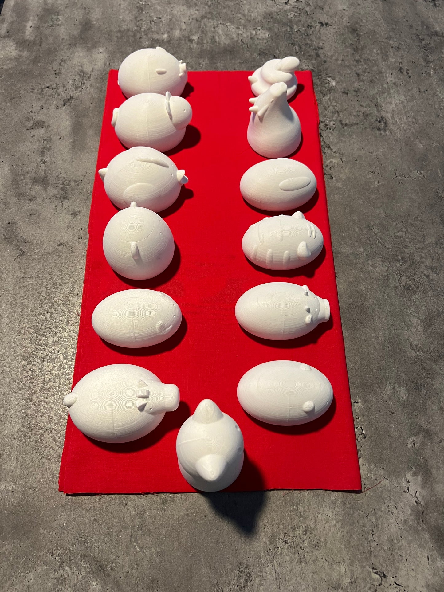 Individual UNPAINTED Chinese zodiac figures LARGE