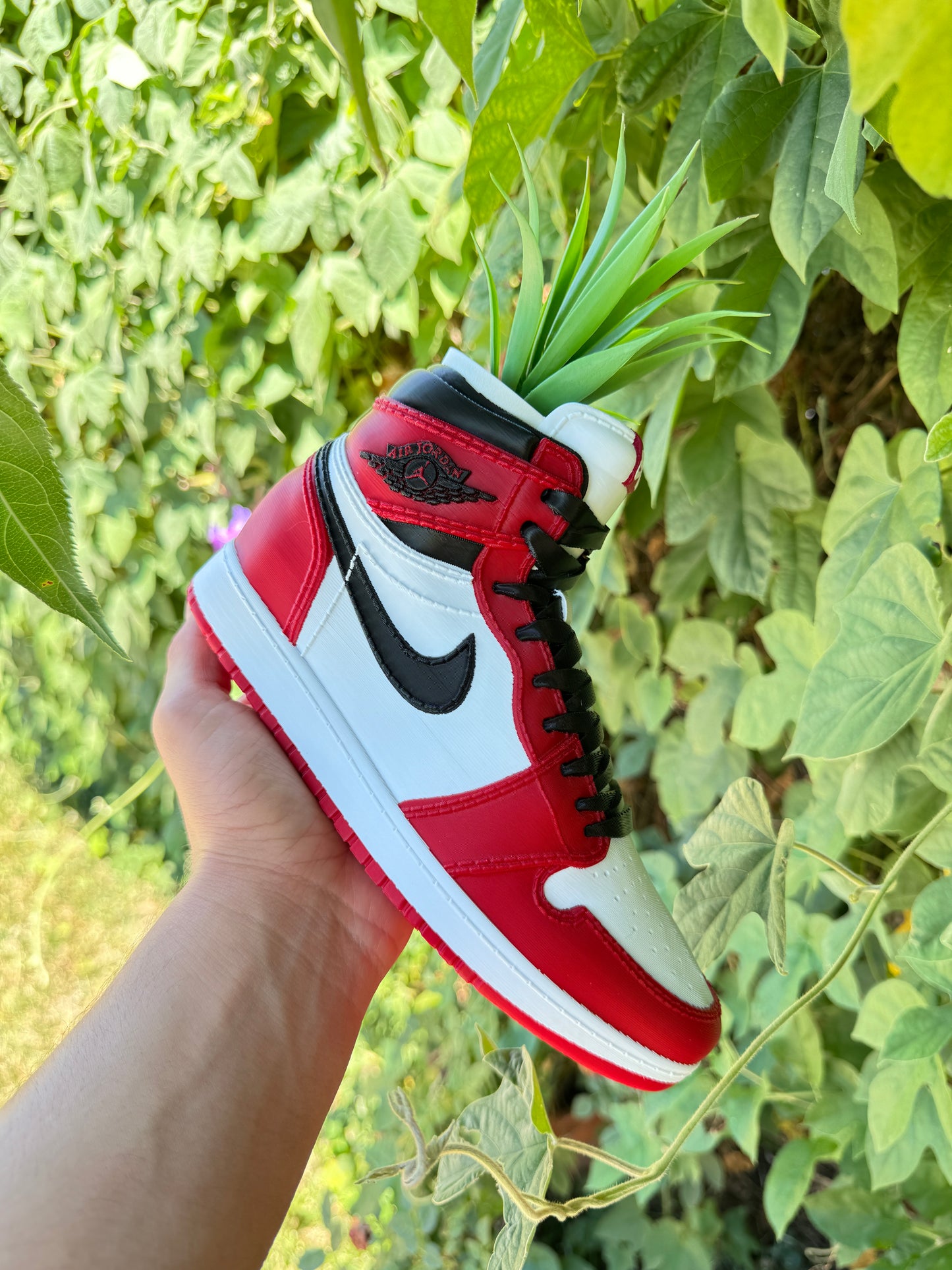 3D printed AJ1 Chicago Planter