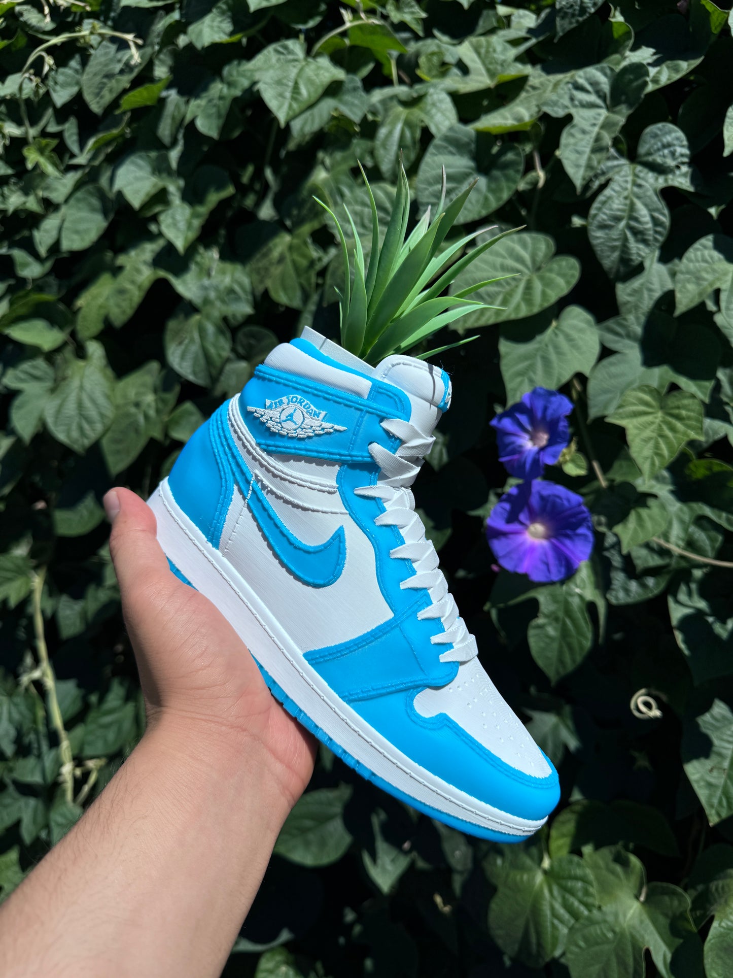 3D Printed AJ1 UNC Sneaker Planter