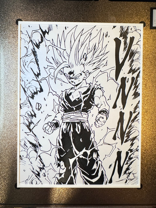 TEEN SSJ MANGA PANEL