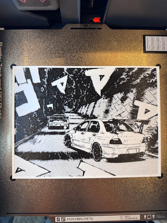 EVO VS RX7 MANGA PANEL