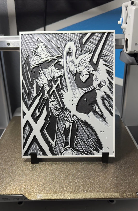 SSJ UPPERCUT MANGA PANEL